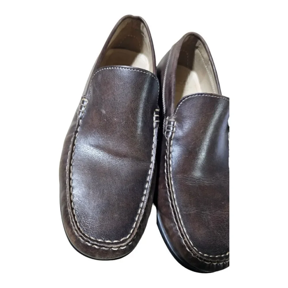 ECCO Classic Brown Leather Slip-Ons -‎ Size 43 (9-9.5)